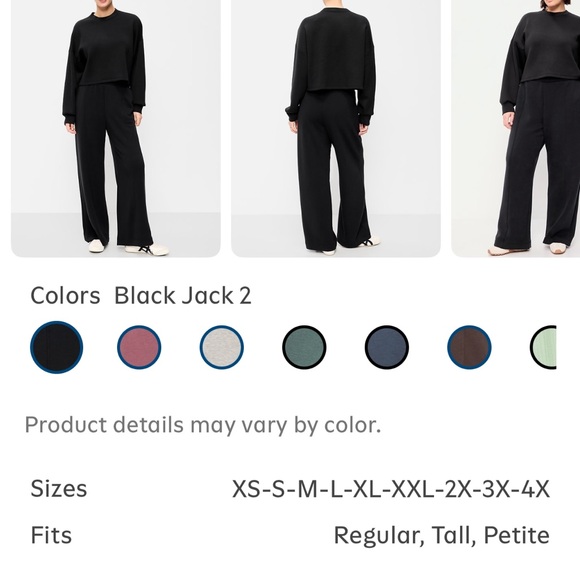 Old Navy Pants - Old Navy Black Wide-Leg Lounge Pants